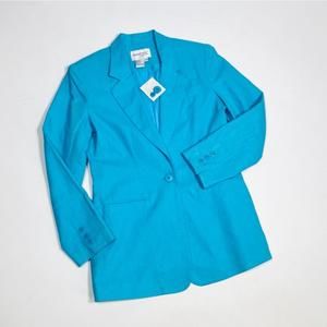 NEW! NEWPORT NEWS EASY STYLE LINEN COTTON BLEND SUIT BLAZER JACKET 4/P